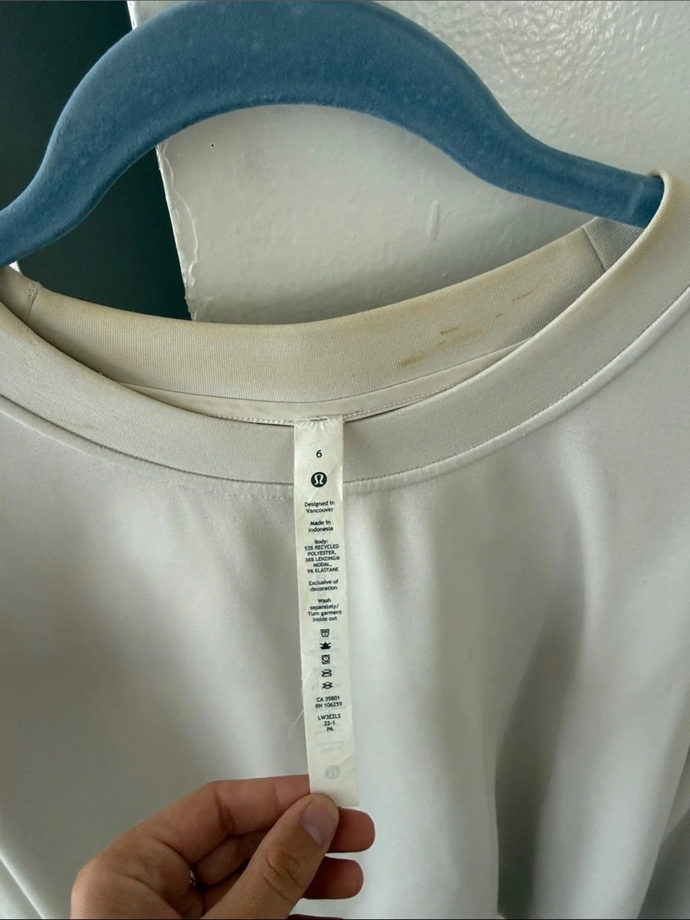 Lululemon White Crewneck Sweater